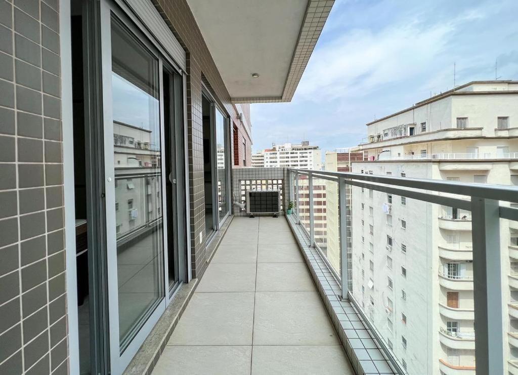 Ferienwohnung Flat Vista Mar Em Santos Exterior foto